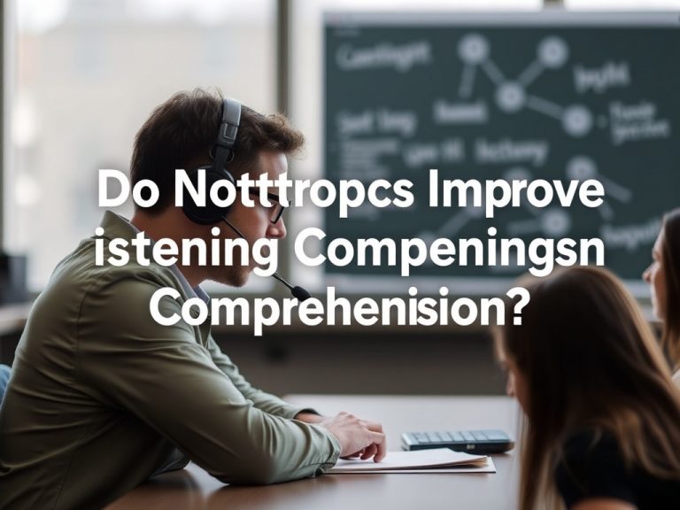 Do Nootropics Improve Listening Comprehension?