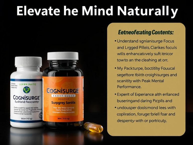 Elevate Your Mind Naturally: How Cognisurge Focus And Clarity Pills Enhance Cognition for Peak Mental Performance