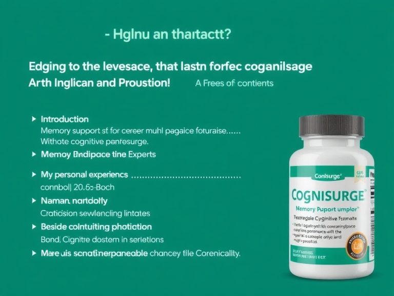 Discover Why Experts Trust Cognisurge Memory Support to Boost Cognitive Performance Naturally