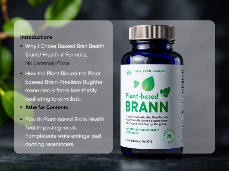 Discover the Benefits of the Plant Based Brain Health Formula No Stimulants for Clearer Thinking and Lasting Focus