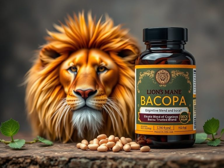 Lion’s Mane And Bacopa Cognitive Blend Trusted Brand: Elevate Your Mental Clarity and Focus with Confidence