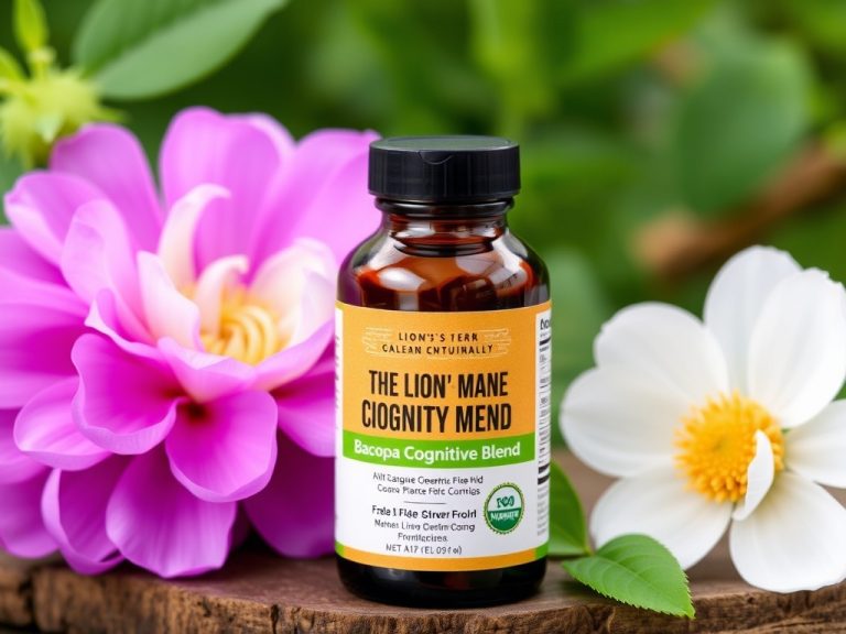 Elevate Mental Clarity Naturally with the Lion’s Mane And Bacopa Cognitive Blend Safe Natural Blend for Lasting Focus and Memory