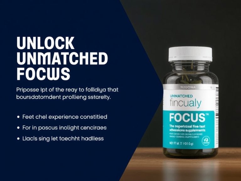 Unlock Unmatched Focus Daily: The Nootropic Supplement for Adults That Boosts Clarity and Productivity Naturally