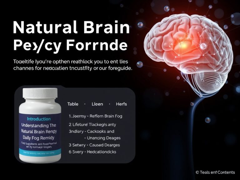 Unlock Optimal Brain Function with Our Comprehensive Natural Brain Fog Remedy Daily Dosage Guide for Enhanced Clarity