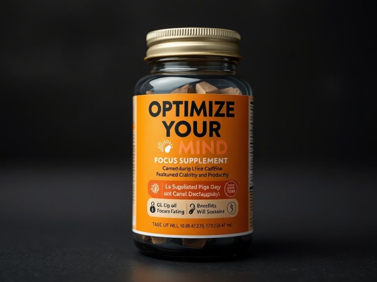 Optimize Your Mind: Caffeine-Free Focus Supplement Featuring Lion’s Mane for Enhanced Clarity and Productivity