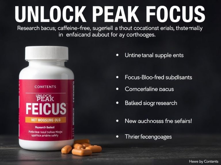 Unlock Peak Focus: Research-Backed Caffeine-Free Supplements That Enhance Concentration Safely