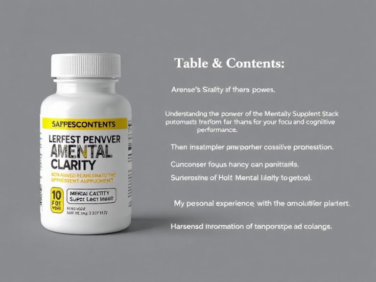Harness the Power of the Mental Clarity Supplement Stack Advanced Formula to Transform Your Focus and Cognitive Performance