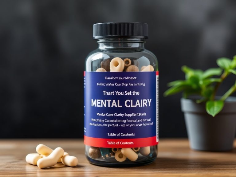 Transform Your Mindset with the Mental Clarity Supplement Stack Holistic Wellness Approach for Lasting Focus and Balance