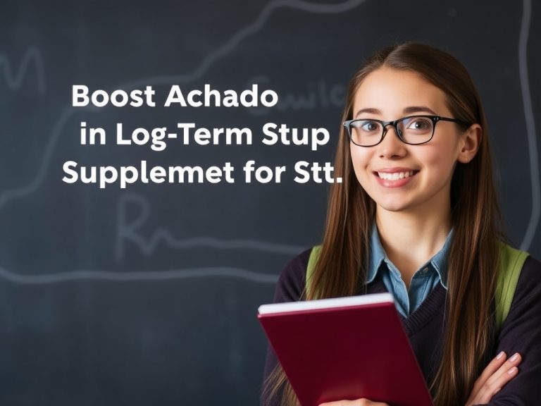 Boost Academic Success with the Best Long Term Memory Supplement for Students: Enhance Recall, Focus, and Learning Efficiency