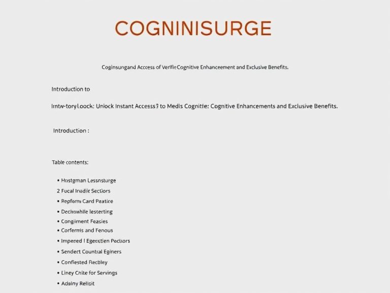 Buy Cognisurge Official Order Confirmation: Unlock Instant Access to Verified Cognitive Enhancement and Exclusive Benefits