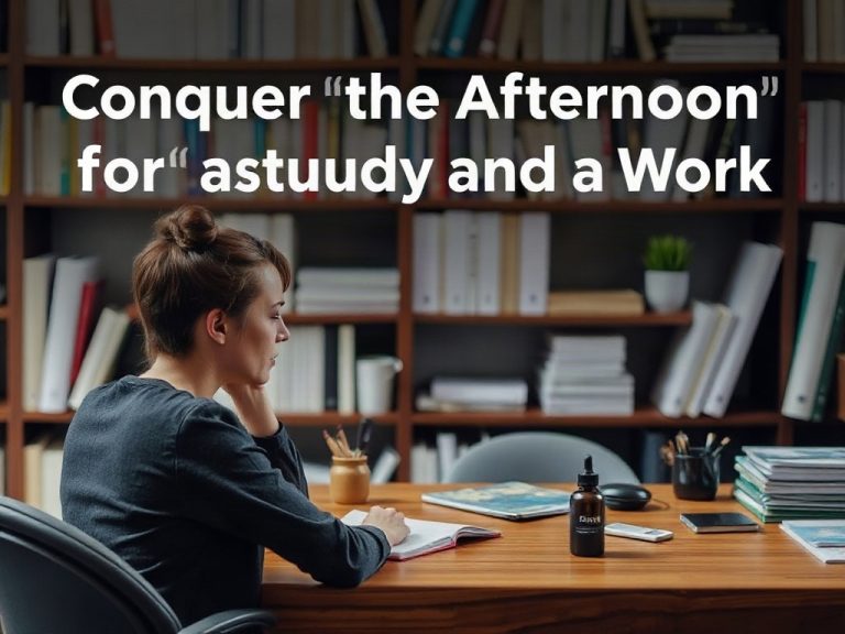 Conquer the Afternoon Slump with Cognisurge For Study And Work: Your Secret Weapon for Sustained Focus and Energy